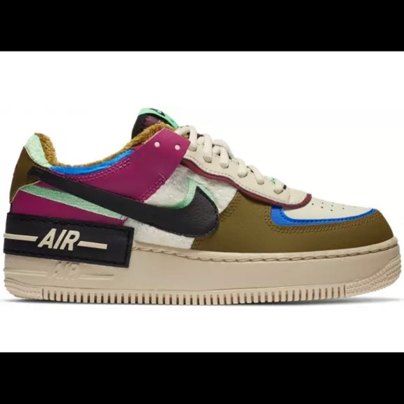 Nike Air Force 1 Shadow SE Cactus Flower Shoes CT1985-500 Women's Size 9.5